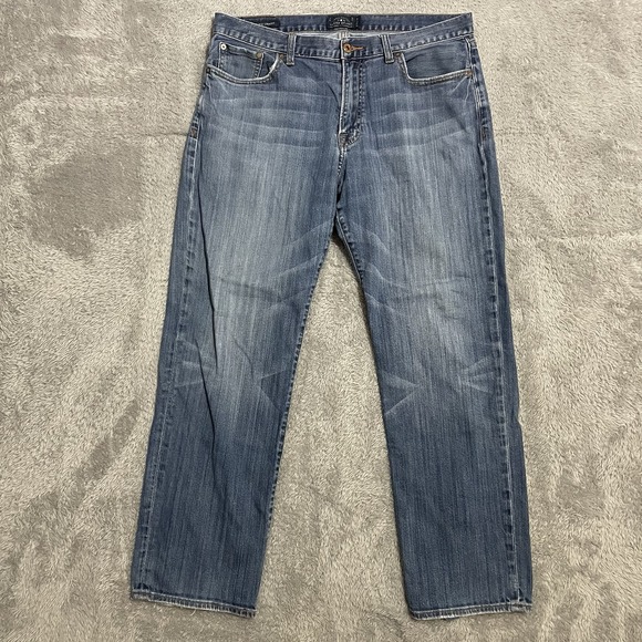 Lucky Brand Jeans Mens 36x32 363 Vintage‎ Straight Medium Wash Blue Denim Pants - Picture 1 of 11